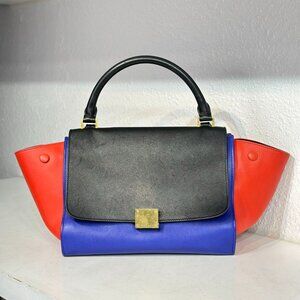 Celine Tri-color Trapraze Shoulder Bag Crossbody